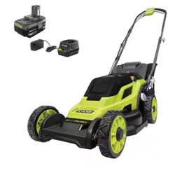 13 in Lawn Mower with 4.0 Ah Battery and Charger