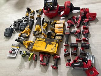Tools Milwaukee, dewalt , Ryobi,  Bauer