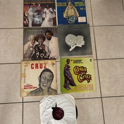 7 vinyls LP . Celia  Cruz . Used in good condition. 