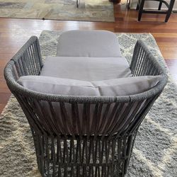 Single Chair With Ottoman