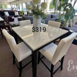 5-pc Counter Height Dining Set