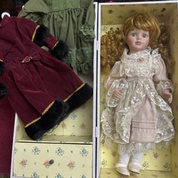 Vintage Porcelain Doll