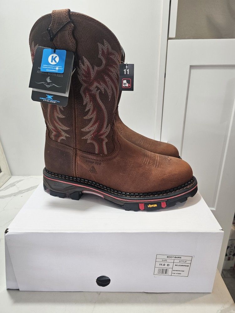 Cody James Composite Toe Work Boots Sizes 10.5D, 11D, 12D