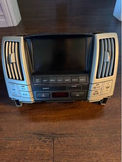 OEM Lexus Navigation Multimedia Display Screen & Climate Control Unit Perfect Fit for 2004–2009 Lexus RX 330, RX 350, RX 400h Product Images (Front vi