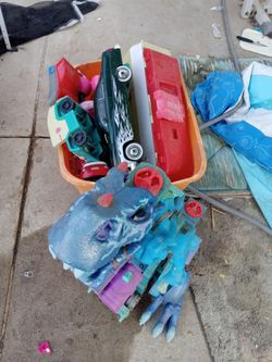 Bin of toys