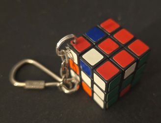 Mini Rubik's Cube keychain
