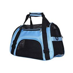 Pet Carrier Airline Approved Cat  Dog  Small BLUE 