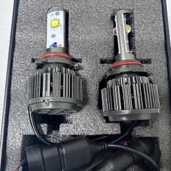 Plug and play ! New pair bright white LED headlights bulbs 9006/HB4/9012
