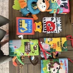 Cloth Books, Car Seat Plush Toy, Lovies, Rattles For Hands And Feet