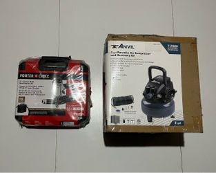Avil 2 Gal Ait Compressor & Porter Cable Brad 2” Nail Gun