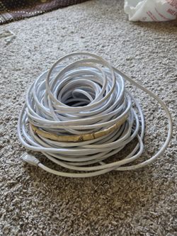 Long White Ethernet (Cat5e) Network Patch Cable