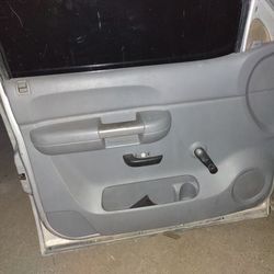 07-09 Silverado Sierra Front Driver Side Manual Door Panel OEM