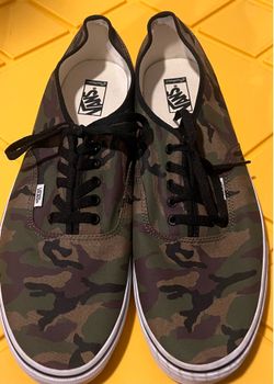 Vans camouflage men’s size 16 sneakers
