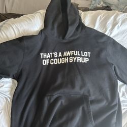 WHOLE LOTTA COUGH SYRUP XL HOODIE BLACK BRAND NEW