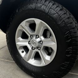Set of 4 Toyota 17" OEM Wheels + National Commander Tires