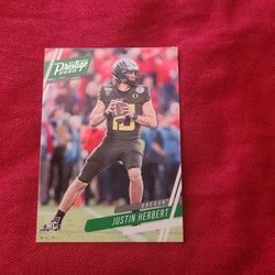 Justin Herbert Prestige Rookie Card 