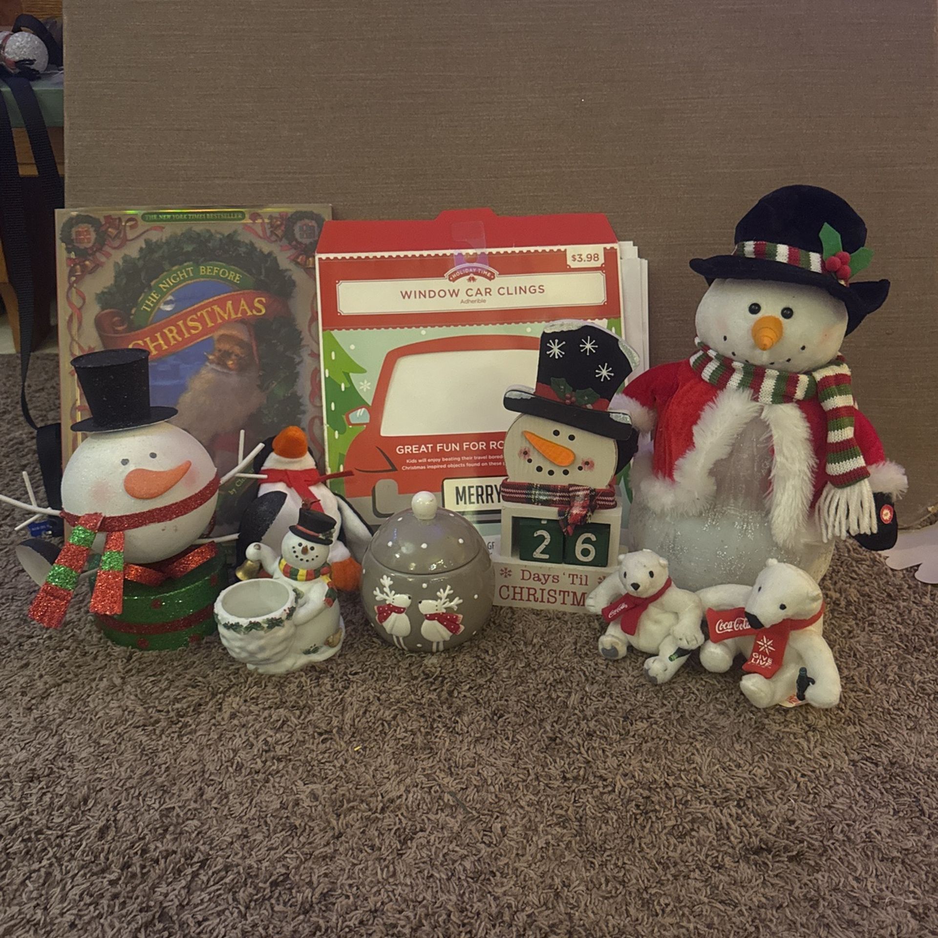 Assorted Christmas decorations
