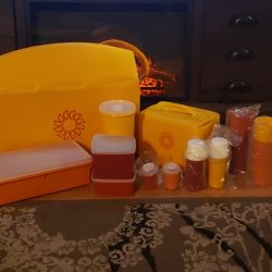 Vintage Tupperware Picnic Cooler Set