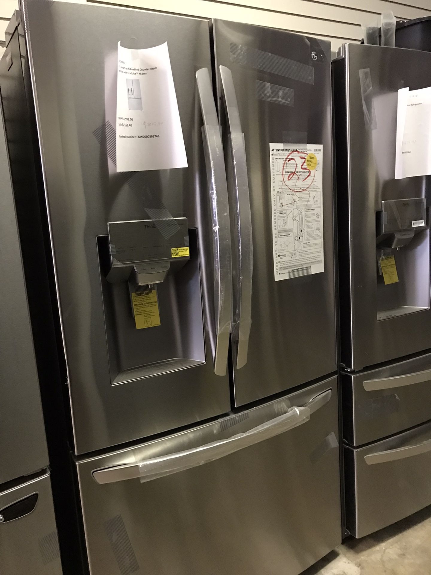 LG 24 cu.ft. Refrigerator on Sale Smart French Door Counter-Depth Model#LRFXC2406S