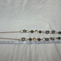 brown necklace with 44 inches