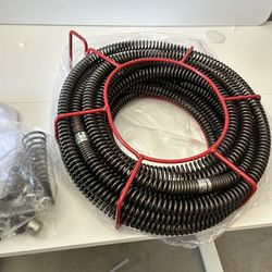 45FT x 7/8Inch Drain Cleaning Cable Professional Sectional Cleaner 