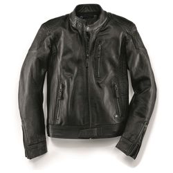 BMW Men's BlackLeather Jacket - Size 52 EU (42 US) CAFE