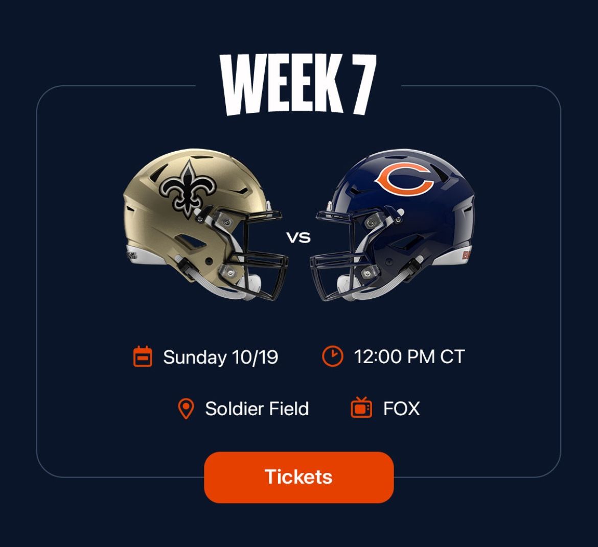 Bears vs Saints - Oct 19