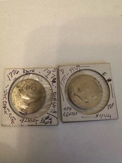 I’m selling my 2 coin old coin with error is hard to find is in perfect condition