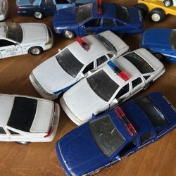 Metal Police Toy Cars