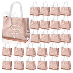 Gift bags 25 pcs rose gold and reusable