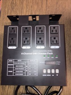 4 Channel DMX 512 Dimmer Pack