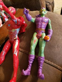 Talking iron man and green goblin 16 in dolls