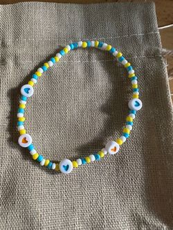 Handmade Heart Bead Stretch Bracelet