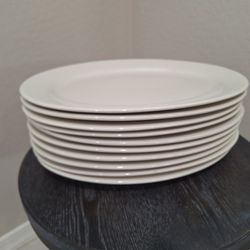 9.5". x 14" Oval Ceramic Platters (Restaurant Style Plates)