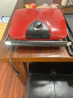 George Foreman grill w/ interchangeable plates
