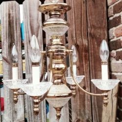Gold Chandelier $25