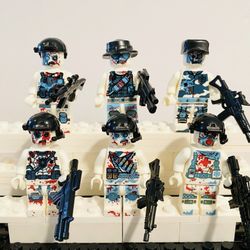 Bloody Zombie Soldiers Minifigures | New Custom LEGO Compatible Toys