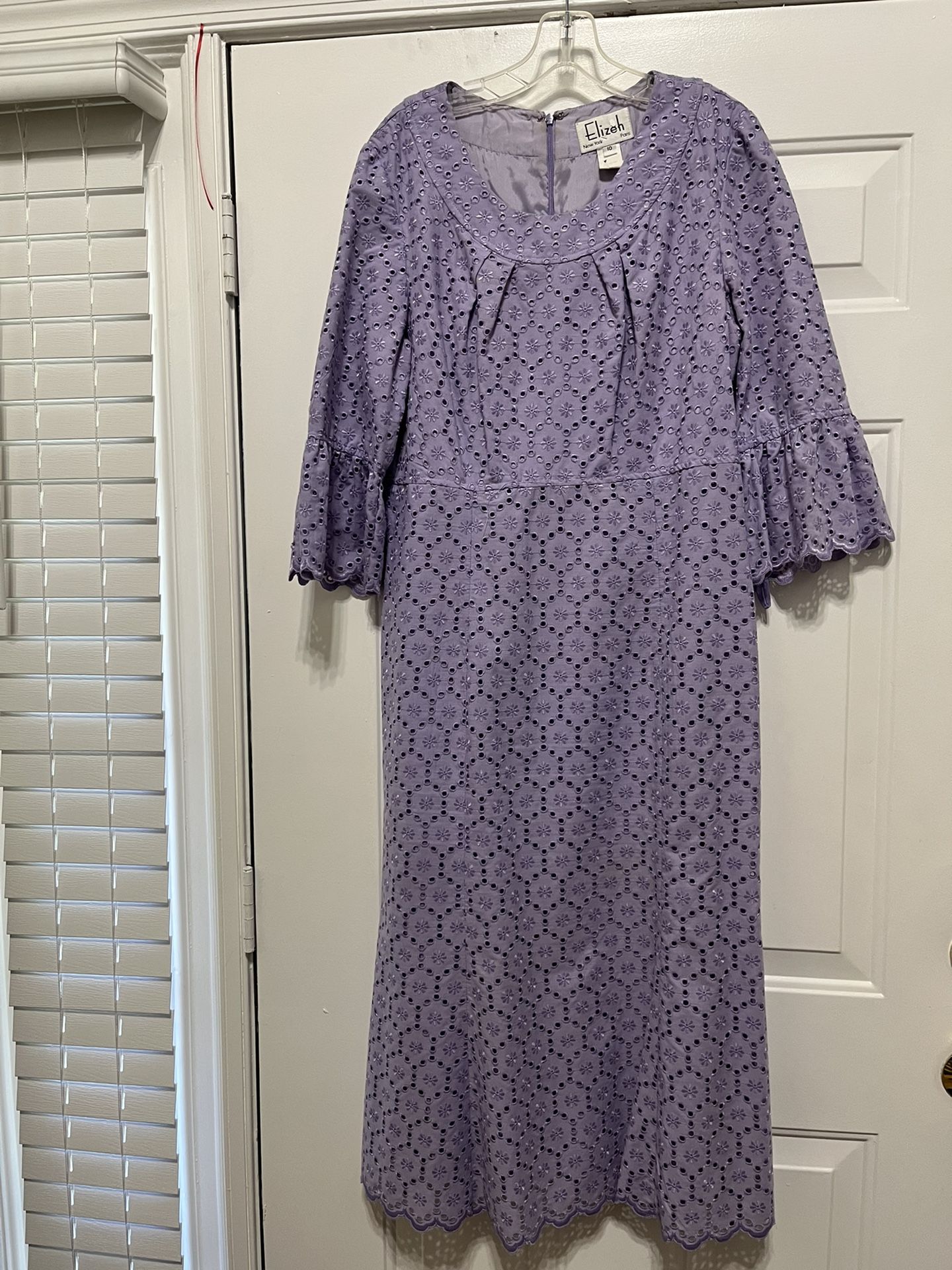 Lavender Eliza Eyelet Dress