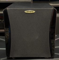 * Velodyne Subwoofer MODEL :Impact Mini BV * 180-watt RMS Class D digital amplifier * 6-1/2" front-firing driver * 8" down-firing passive radiator *