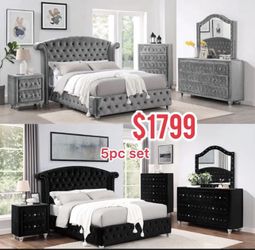 new queen bed dresser mirror chest nightstand 