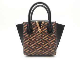 Versace Virtus Coated Canvas Handbag Sd0625orzmia