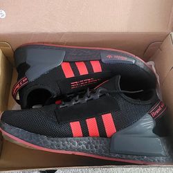 Adidas NMD_R1 V2 'Black Vivid Red'