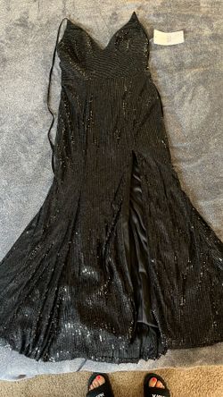 Beautiful Sequin Black Dress M/l