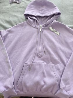 PINK Victoria's Secret Lavender Half-Zip Hoodie