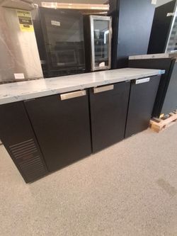 72" Back bar refrigerator