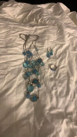 3pc turquoise set