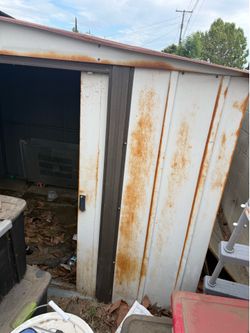 Sheet metal shed