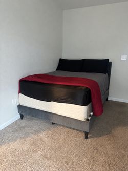 Gray Full Size Bed Frame
