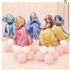 5 Disney princess foil balloons