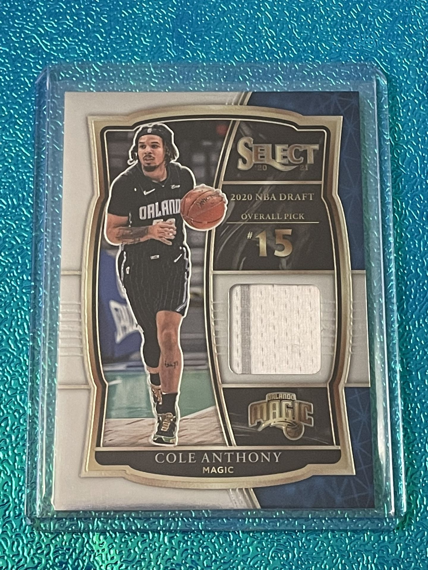 2020-21 Panini Select #DS-COL Cole Anthony Memorabilia Rookie Patch SP Magic NBA